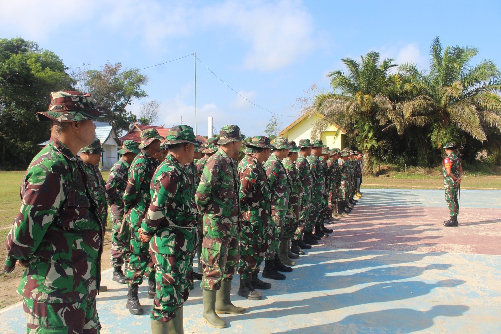 Dandim 1017/Lamandau Pimpin Apel Pagi, Awali Aktivitas TMMD Reguler ke-125