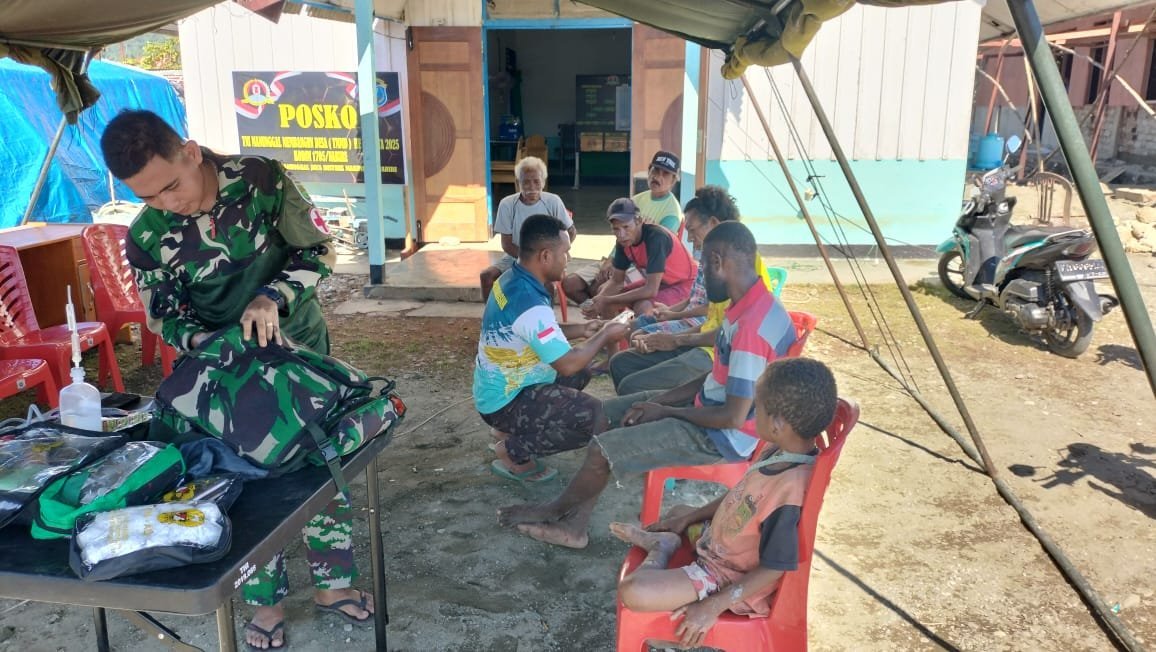 Pos Kesehatan TMMD Jadi Solusi Cepat Atasi Keluhan Warga