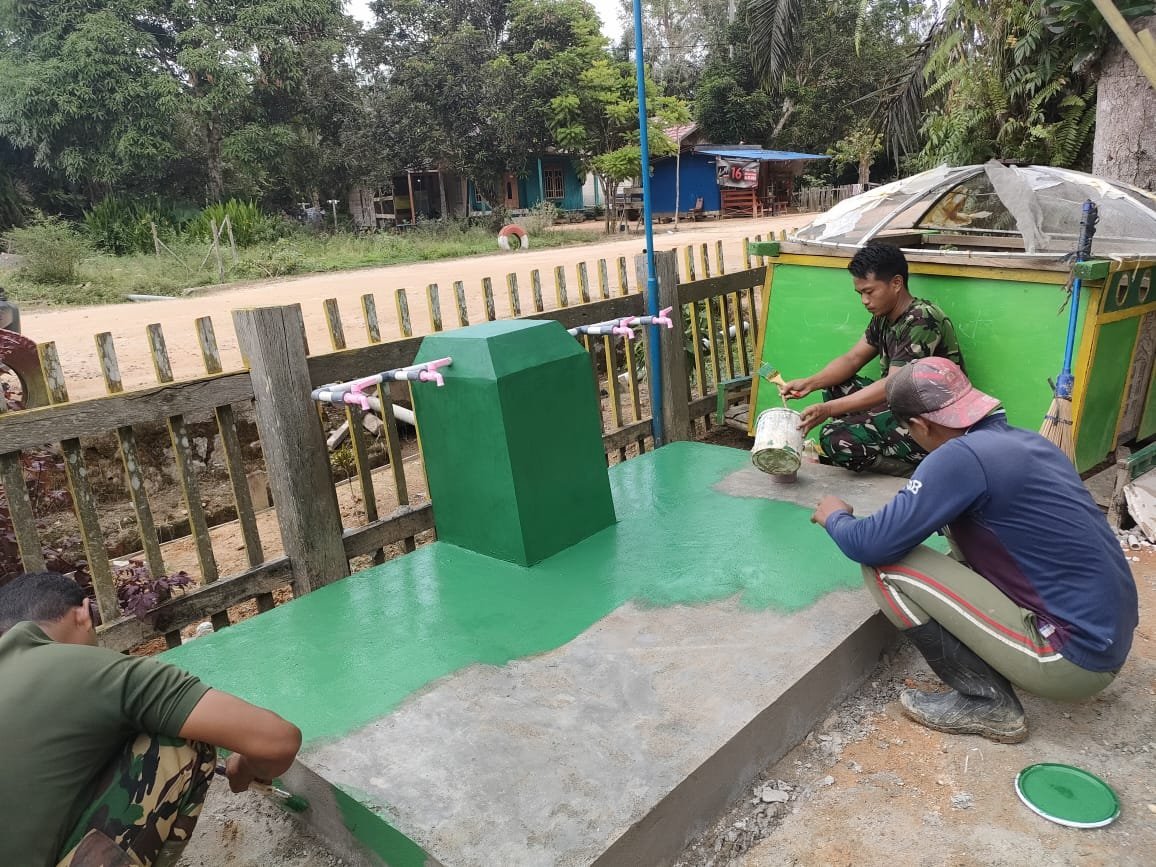 Rampung 100%, Sumur Mushola Mas Sarifudin Nur Jadi Bukti Kepedulian Satgas TMMD ke-125 Kodim 1017/Lamandau