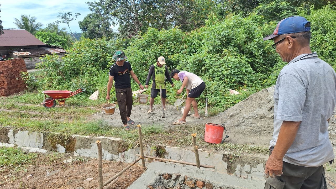 TMMD 125 Kodim 1417/Kendari Tambah Pembangunan MCK di Kecamatan Asinua