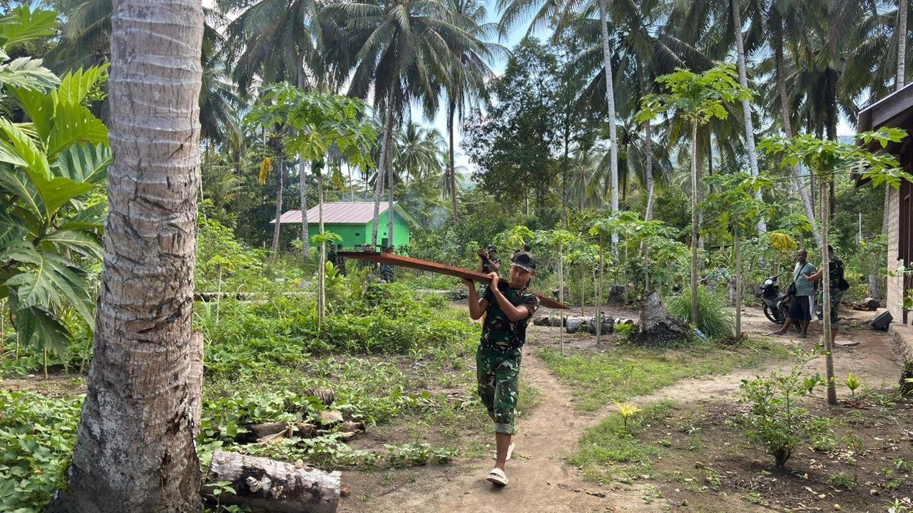 TMMD 127 Kodim 1804/Kaimana Sempurnakan Fasilitas Rumah Tipe 36, Kedudukan Profil Air Dikerjakan