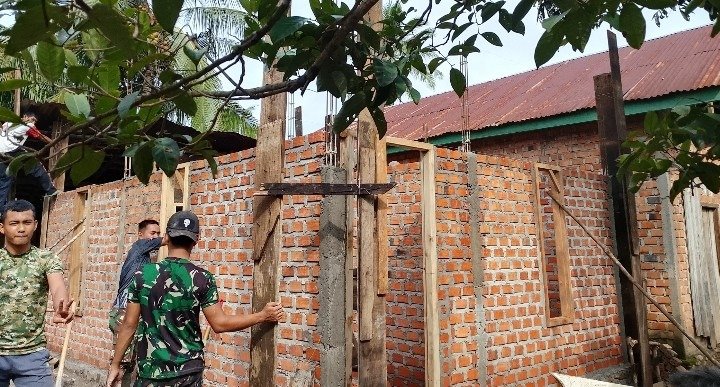 Progres RTLH Titik 1 TMMD 128 Kodim 0405/Lahat Memuaskan, Siap Lanjut Tahap Berikutnya