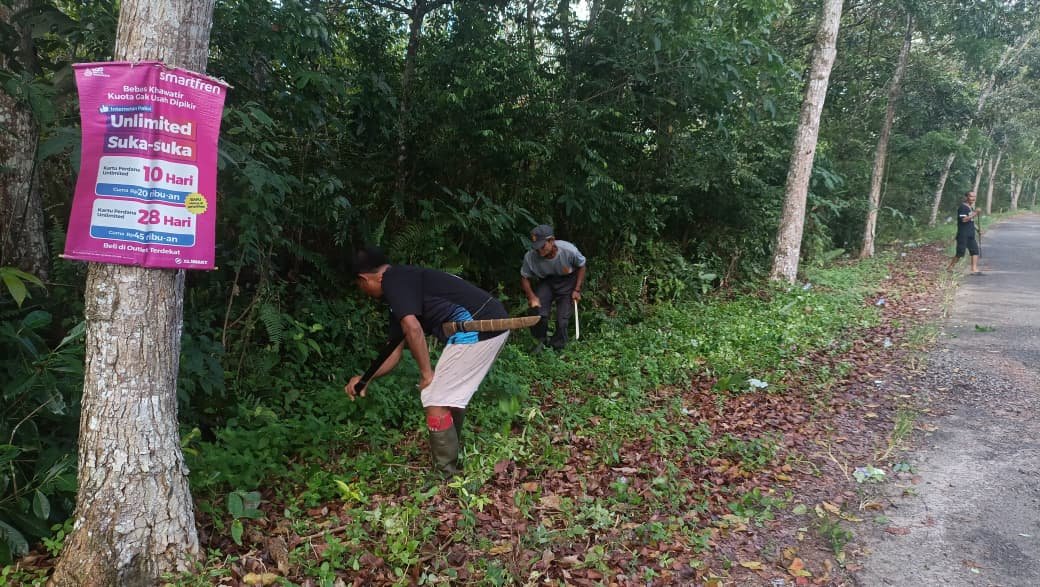 Akses Desa Sungai Hijau Ditata, Satgas TMMD Prioritaskan Kebersihan