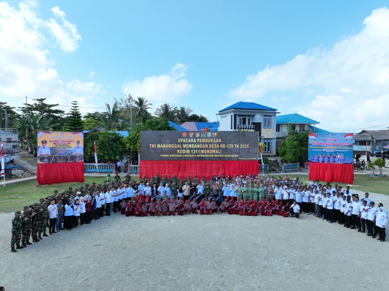 Dandim 1311/Morowali: TMMD Ke-129 Wujud Nyata Sinergi TNI, Pemerintah Daerah dan Masyarakat Bangun Negeri dari Desa.