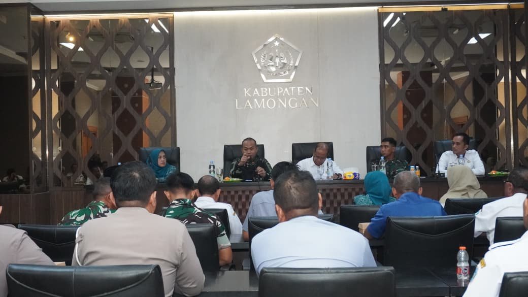 Sinergi Lintas Sektor, Dandim 0812/Lamongan Pimpin Rakor Kesiapan Pembukaan TMMD Ke-129