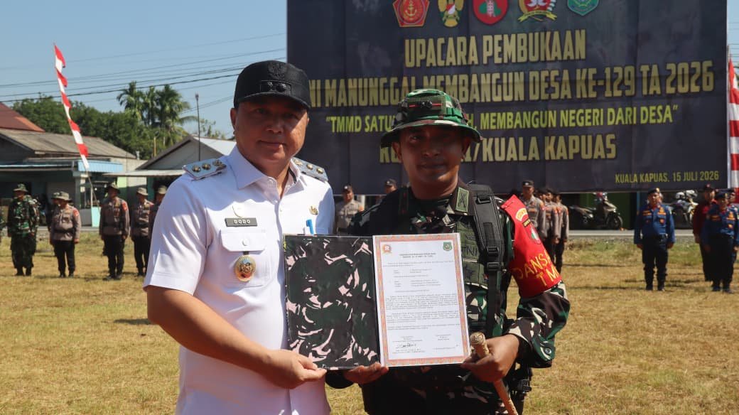 Wabup Kapuas: TMMD Bangun Infrastruktur Sekaligus Semangat Gotong Royong