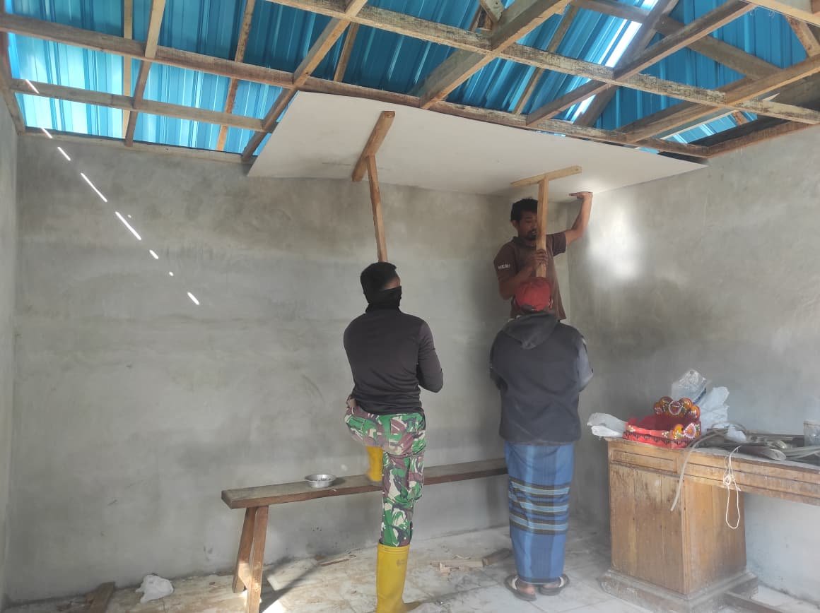 Rehabilitasi RTLH TMMD Ke-129 Bangli Hadirkan Harapan Baru bagi Keluarga Penerima Manfaat
