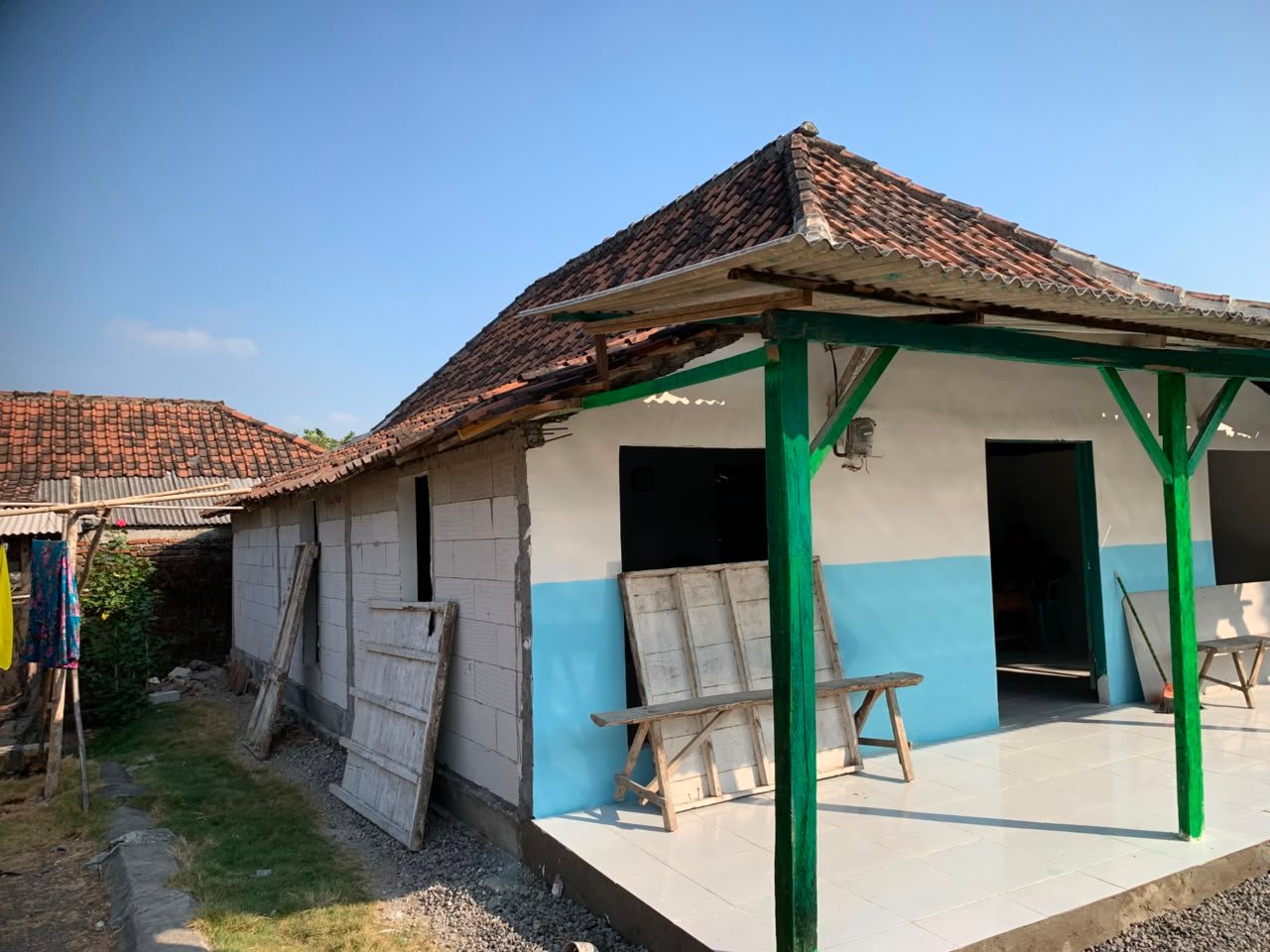 Progres RTLH Rumah Bapak Samijan Terus Berjalan, Satgas TMMD Ke-129 Kodim 0813/Bojonegoro Optimalkan Pekerjaan